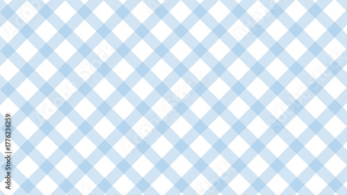 Diagonal blue checkered plaid in the white background