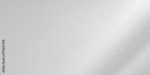 Abstract silver foil background with metal mirror texture. Chrome gradient surface background art simple