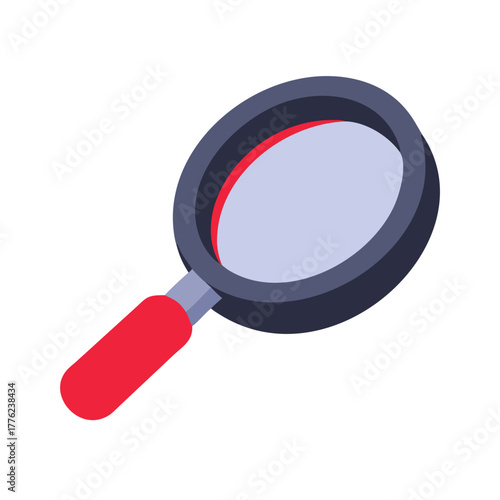 Magnifying glass tilted Material SVG Icon