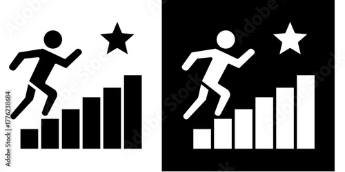 Growth Challenges  Icon Set White Style Collection