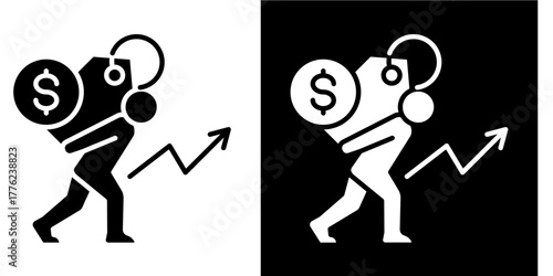 Pricing Challenges  Icon Set White Style Collection