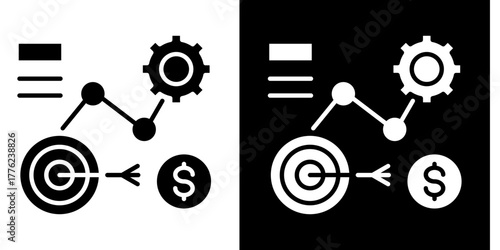 Strategic Obstacles  Icon Set White Style Collection
