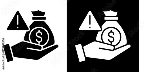 Sinvestment Risk  Icon Set White Style Collection