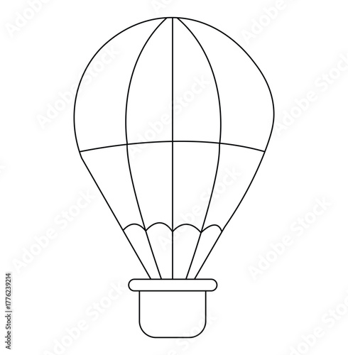 hot air balloon vector illustration