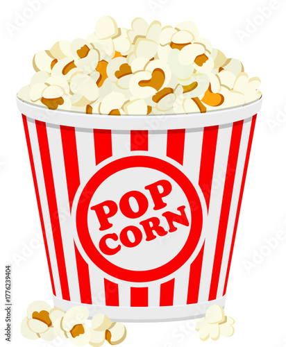 paper bag full of popcorn