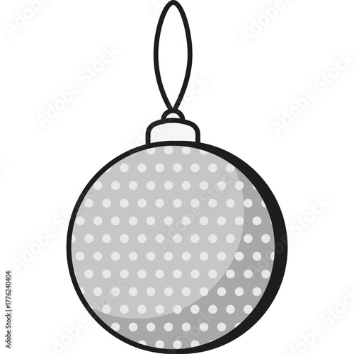 Christmas Ornament Decoration, Vector Icon Illustration