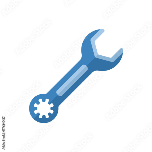 Ring spanner wrench tool  -vector icon