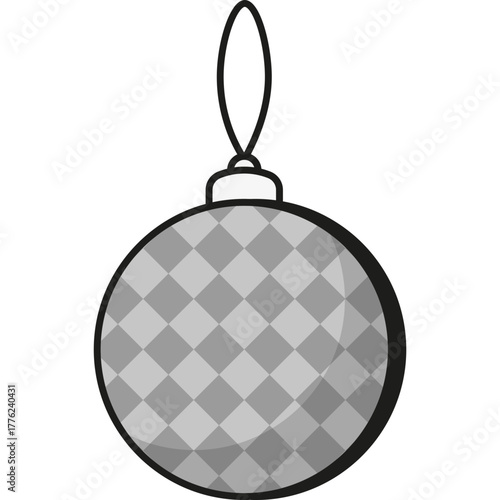 Christmas Ornament Decoration, Vector Icon Illustration