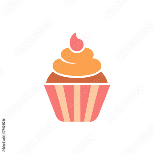 Cupcake logo svg editable vector 