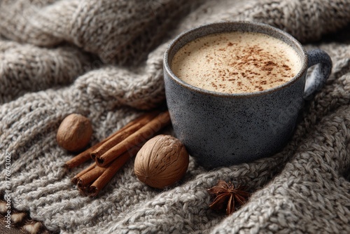 coffee beans and cinnamon