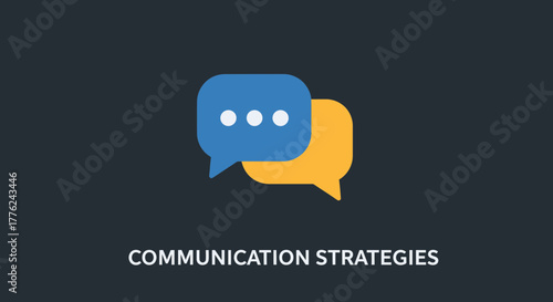 Creative Communication Bubbles For Strategy Or Collaborative Discussion