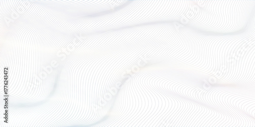 Abstract Topographic maps Pattern gold contour line Banner in texture black Background