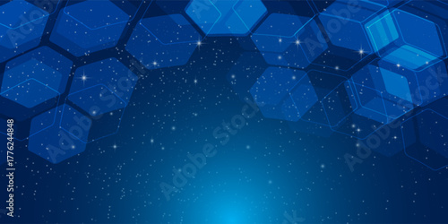 Abstract dot white blue pattern gradient texture technology background.eps10
