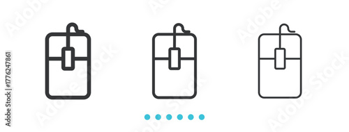 Pointer Device icon. Thin line icon vector