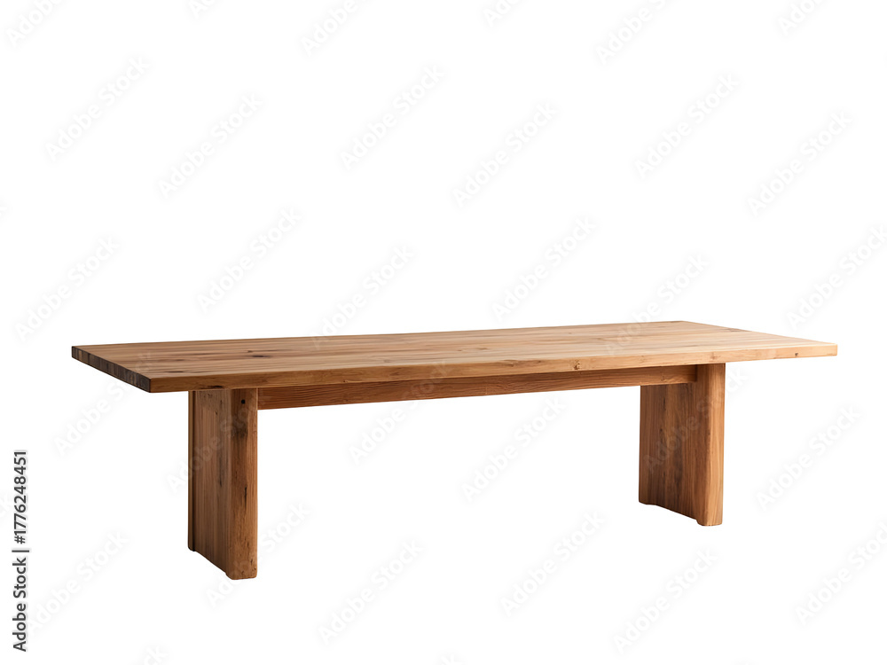 Fototapeta premium Wooden dining table isolated