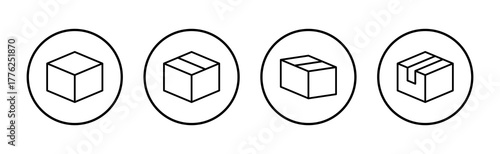 Box icon vector. box sign and symbol, parcel, package