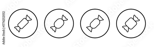 Candy icon vector. candy sign and symbol.
