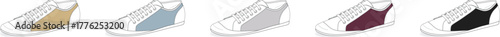 Variety of stylish canvas sneakers in different colors, showcasing modern footwear fashion and versatile casual wear options