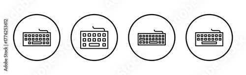 Keyboard icon vector. keyboard sign and symbol