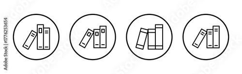 Library icon vector. education sign and symbol
