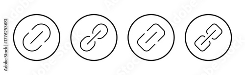Link icon vector. Hyperlink chain sign and symbol