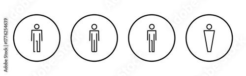 Man icon vector. male sign and symbol. human symbol
