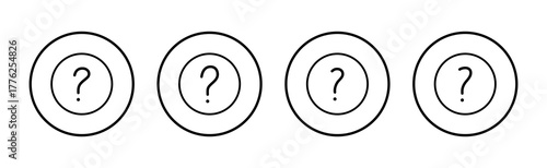 Question icon vector. question mark sign and symbol