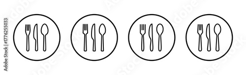 spoon and fork icon vector. spoon, fork and knife icon vector. restaurant sign and symbol