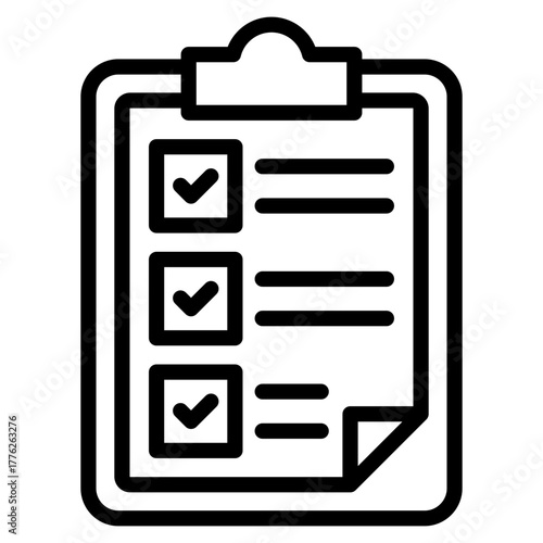 Inspection Checklist  Icon Element For Design