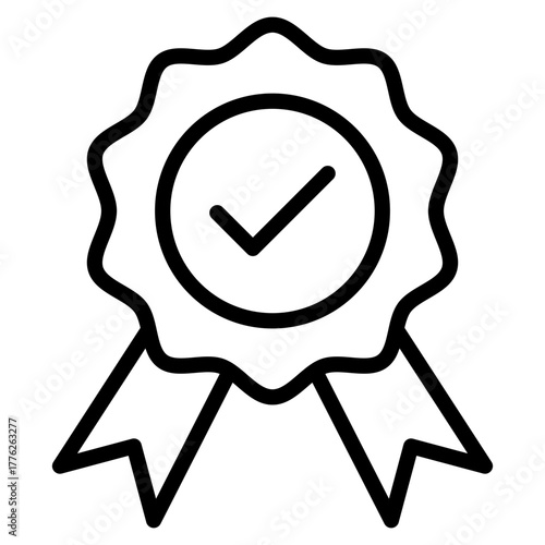 Quality Badge  Icon Element For Design
