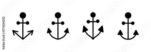 Anchor icon vector illustration. Anchor sign and symbol. Anchor marine icon.