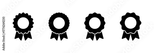 Badge icon vector illustration. Awards icon vector. Achieve sign and symbols. Stamp
