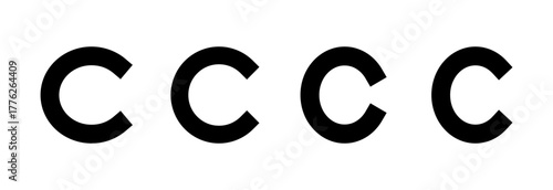 Copyright icon vector illustration. copyright sign and symbol