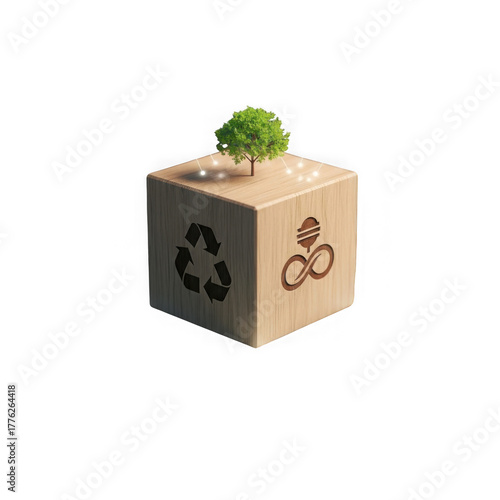 green plant in a box transparent background 