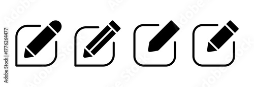 Edit icon vector illustration. edit document sign and symbol. edit text icon. pencil. sign up