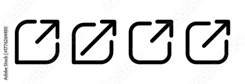 External link icon vector illustration. link sign and symbol. hyperlink symbol