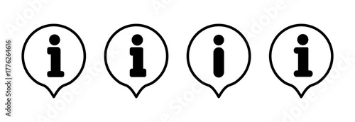 Information sign icon vector illustration. about us sign and symbol. question mark icon