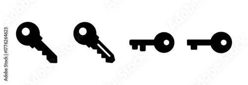 Key icon vector illustration. Key sign and symbol.