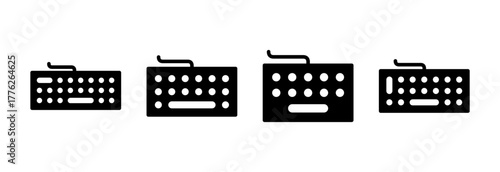 Keyboard icon vector illustration. keyboard sign and symbol