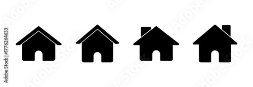 Home icon vector illustration. House sign and symbol