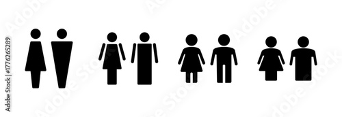 Man and woman icon vector illustration. male and female sign and symbol. Girls and boys