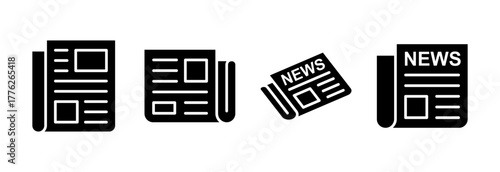 Newspaper icon vector illustration. news paper sign and symbolign