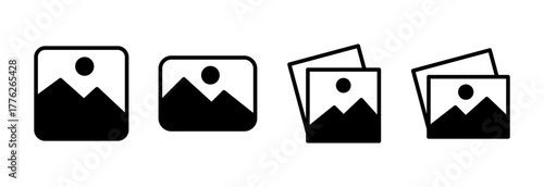 Picture icon vector illustration. photo gallery sign and symbol. image icon