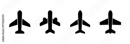 Plane icon vector illustration. Airplane sign and symbol. Flight transport symbol. Travel sign. aeroplane