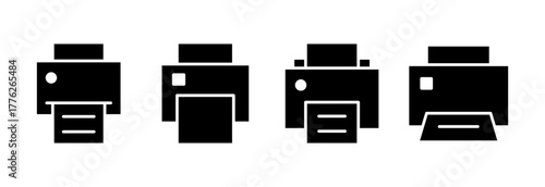 Print icon vector illustration. printer sign and symbol