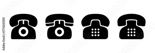 Telephone icon vector illustration. phone sign and symbol