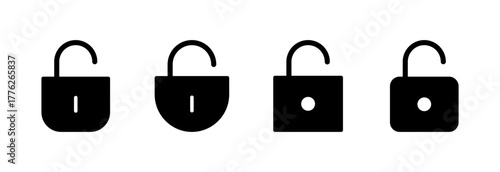 Unlock icon vector illustration. Unlock sign and symbol. unlocked padlock icon