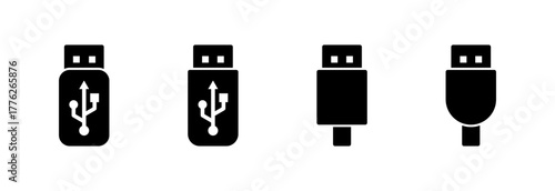 Usb icon vector illustration. Flash disk sign and symbol. flash drive sign.