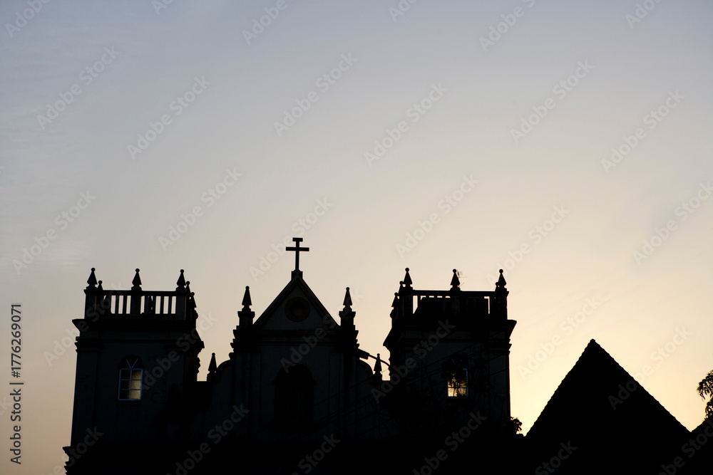 Fototapeta premium sunset in goa