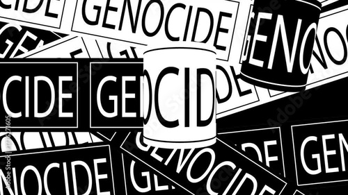 Wallpaper Mural Seamless Loop Genocide Text Typography Social Issue. Torontodigital.ca